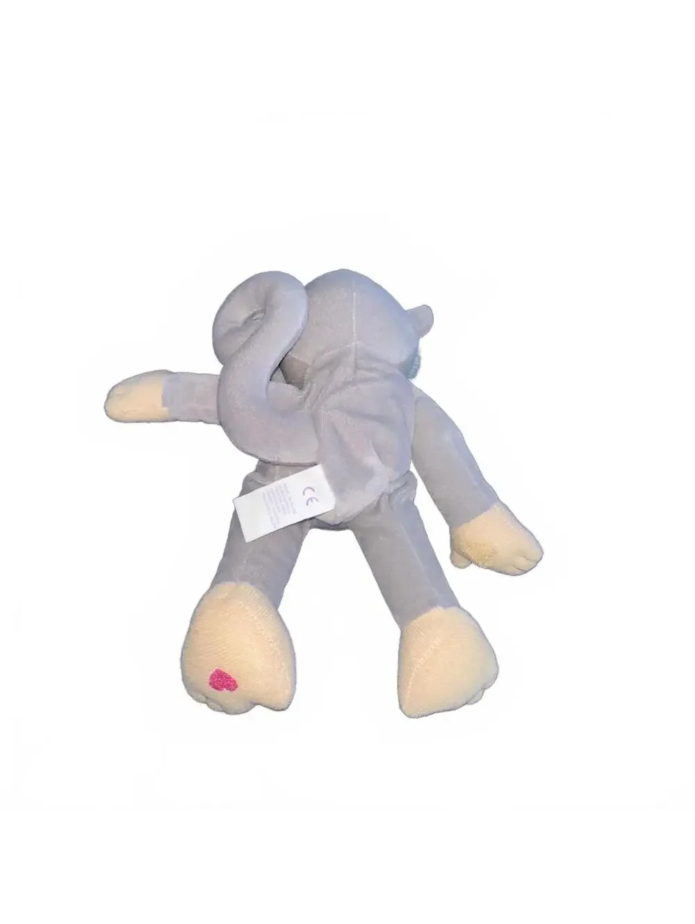 Precious Moments Tender Tails Gray Monkey Plush - Vintage 1998 - (8 inches)